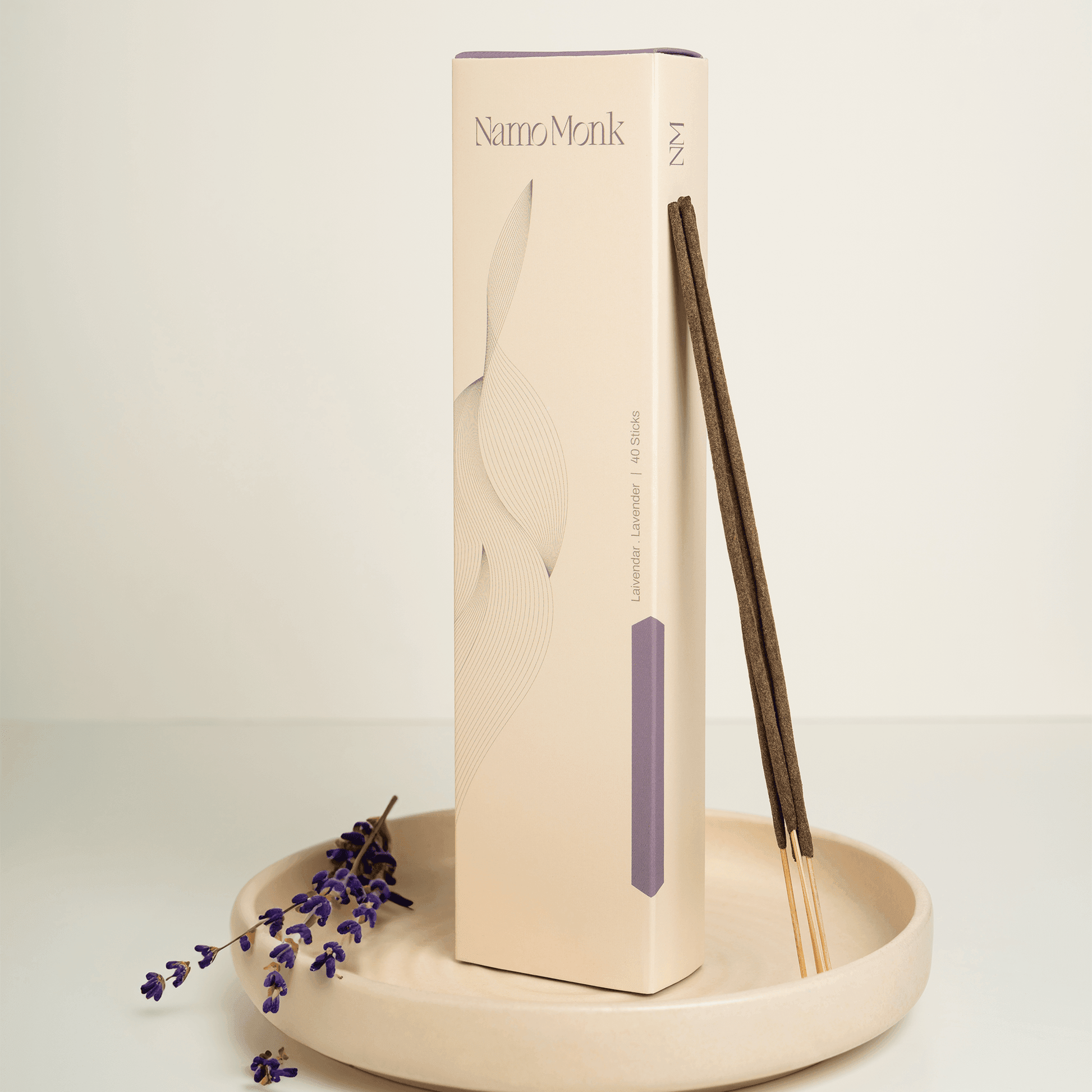 Laivendar . Lavender Incense Sticks - NamoMonk