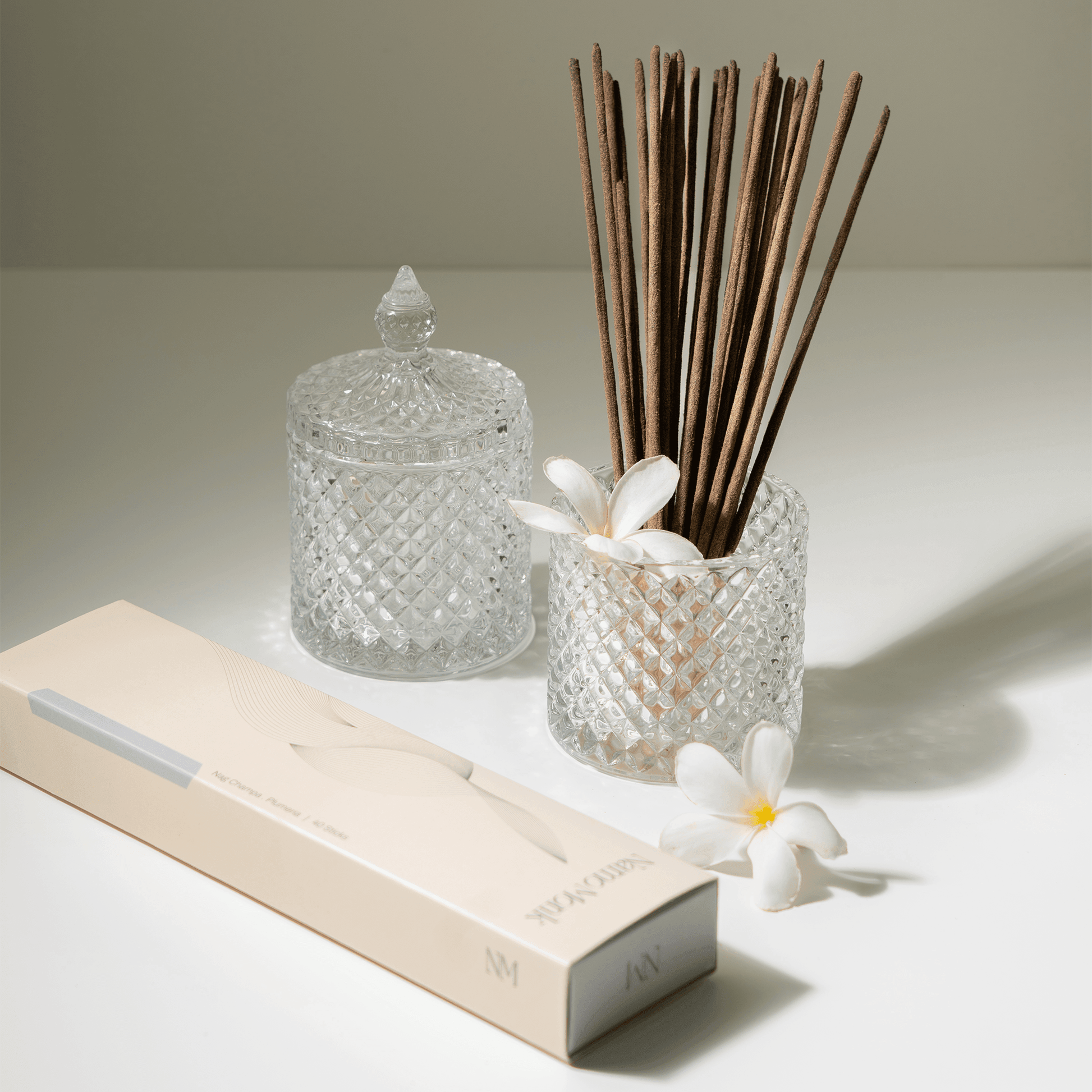 Nag Champa . Plumeria Incense Sticks - NamoMonk