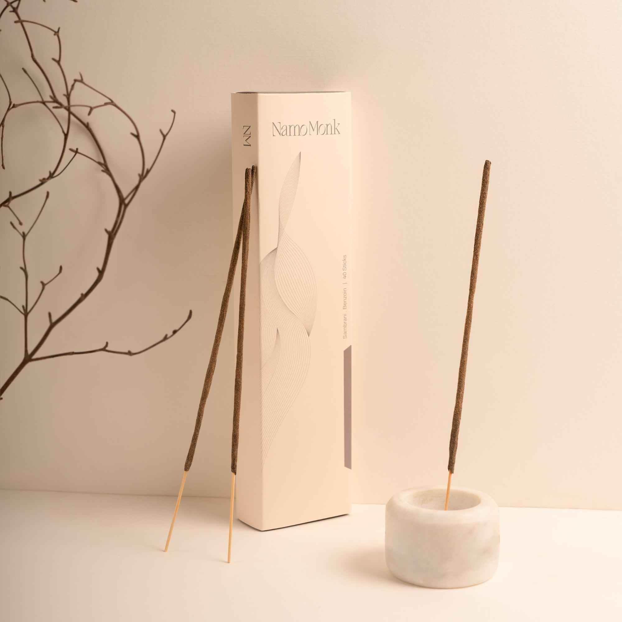 Sambrani . Benzoin Incense Sticks - NamoMonk